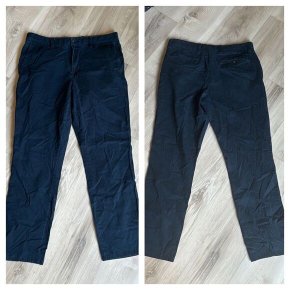 Apt 9 Premier Flex Regular Fit Navy Blue Pants Slacks Size 36x32 - Picture 1 of 7